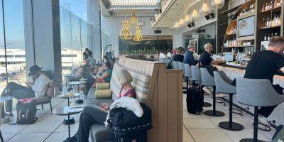 Take a look at Delta's new Sky Club at LAX, featuring an outdoor deck overlooking the Hollywood Hills - insider.com - Los Angeles - city Los Angeles - county Hill - county Delta