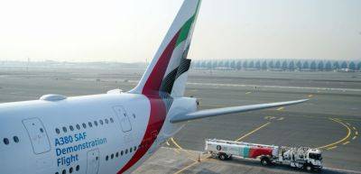 Emirates world’s first airline to operate A380 demonstration flight with 100% Sustainable Aviation Fuel - traveldailynews.com - Canada - Uae - city Dubai, Uae