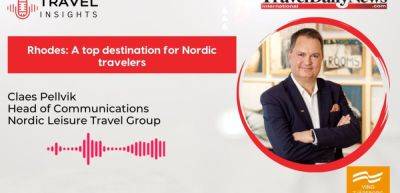 Claes Pellvik (Nordic Leisure Travel Group): "Rhodes: A top destination for Nordic travelers" - traveldailynews.com - Norway - Denmark - Finland - Sweden - city Athens
