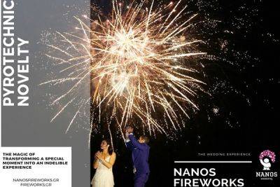 Nanos Fireworks Wedding Experience: Α phantasmagoric wedding story in the sky - traveldailynews.com - Greece - Athens, Greece - city Santorini