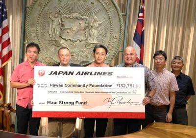 Japan Airlines Raises Over $132,000 for Maui Wildfire Relief Efforts - breakingtravelnews.com - Japan - state Hawaii - county Maui - county Marathon