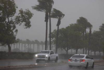 Airlines Issue Waivers, Cancel Flights As Tropical Storm Hilary Drenches West Coast - travelandleisure.com - Los Angeles - Usa - Mexico - city Las Vegas - county Orange - state California - county San Diego - city Los Angeles - city Palm Springs - state Alaska