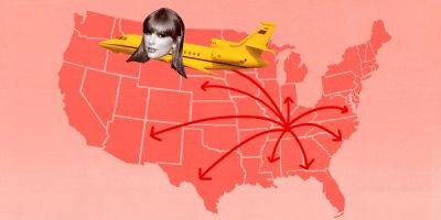Taylor Swift's private jets have spent over 166 hours crisscrossing the US during the singer's colossal Eras tour - insider.com - Usa - city Nashville - state Tennessee - Washington - state Arizona