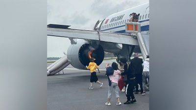 Passengers evacuated on runway at Singapore’s Changi Airport after Air China plane engine catches fire - edition.cnn.com - China - Singapore - city Singapore - city Guangzhou