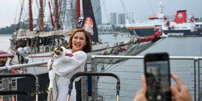 A luxury tall ship is offering cat cruises for $165 in Singapore, replete with a 4-course dinner. Take a look inside. - insider.com - Singapore - city Singapore