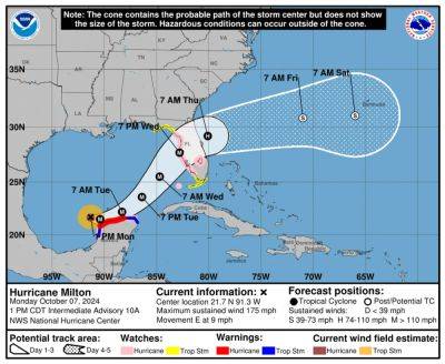 Hurricane Milton Tracker: Opening Status for Disney World, Universal Orlando and Florida Theme Parks - travelpulse.com - Georgia - county Garden - county Park - state Tennessee - Mexico - county Orange - city Orlando - state Florida - state North Carolina - county Bay - county Gulf - state South Carolina