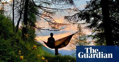 My hammock was my window on to the valley: a new type of walking trail in the Swiss Alps - theguardian.com - Italy - Switzerland