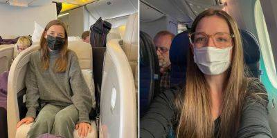 I flew on 2 long-haul flights: one in business and another in economy. The 2 cabins couldn't be more different — take a look. - insider.com - New Zealand - city Tokyo