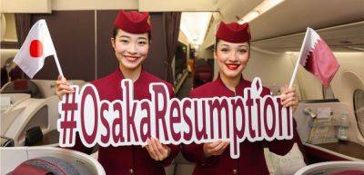 Qatar Airways resumes daily service to Osaka Kansai - traveldailynews.com - Japan - city Tokyo - Qatar - city Doha, Qatar