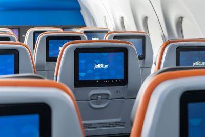 JetBlue's New In-flight Tech Updates Include a Game-changer for Passengers Who Want to Watch a Movie Together - travelandleisure.com - city Amsterdam - city Dublin