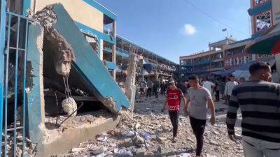 At least 14 Palestinians killed in Israeli strike on UNRWA-run school in Gaza - euronews.com - Israel - Palestine